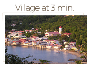 Convenient location Villa Palm Bay Vacation Rental Deshaies Guadeloupe