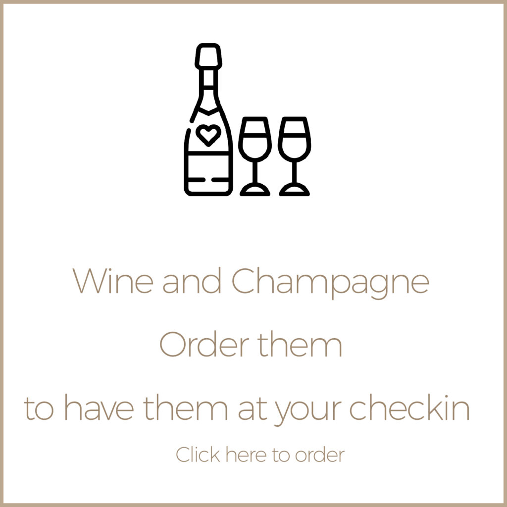Service "A la carte": Order wine and Champagne to have them at your check in.